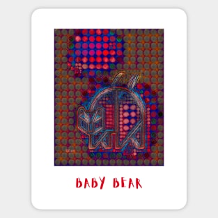 Baby Bear - From The Three Bears Triptych Sticker